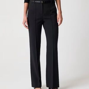 NWT J.Crew Refined Pintuck Pant - Women's, Black, Size 10